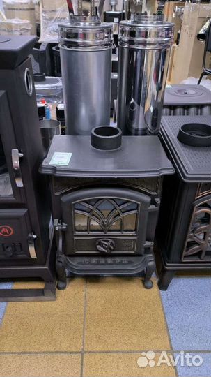 Печь-камин чугун Сибирь 7 до 125 куб. м