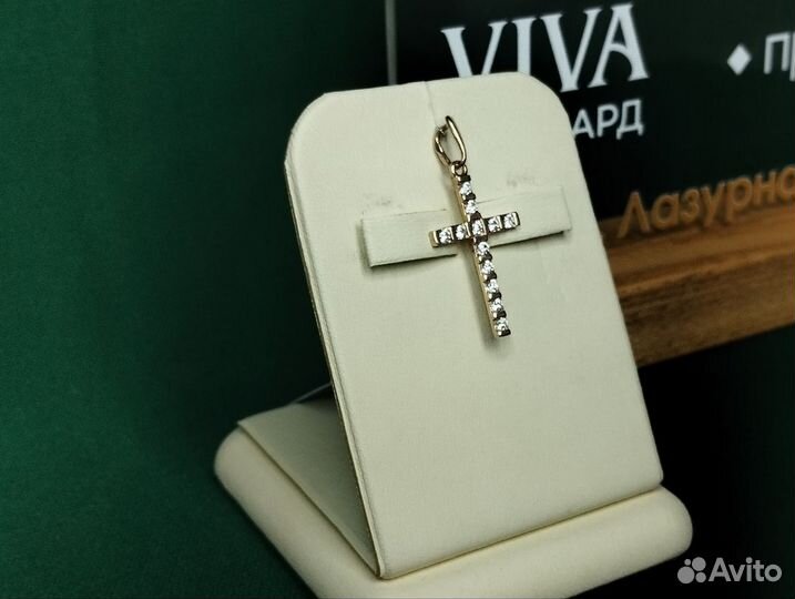 Золотой крест 585 1,34гр