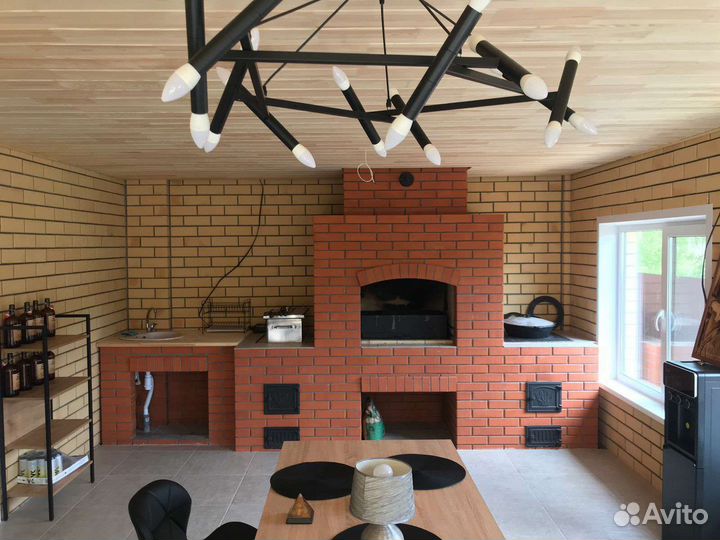 Каминная печь, мангал, барбекю