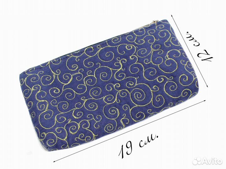 Косметичка женская маленькая дорожная на молнии