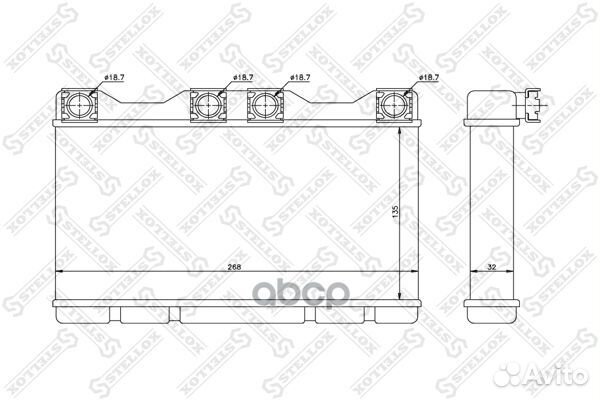 Радиатор печки BMW E38 all 94-01 1035068SX