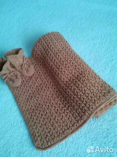 Плед и пинетки для новорождённого