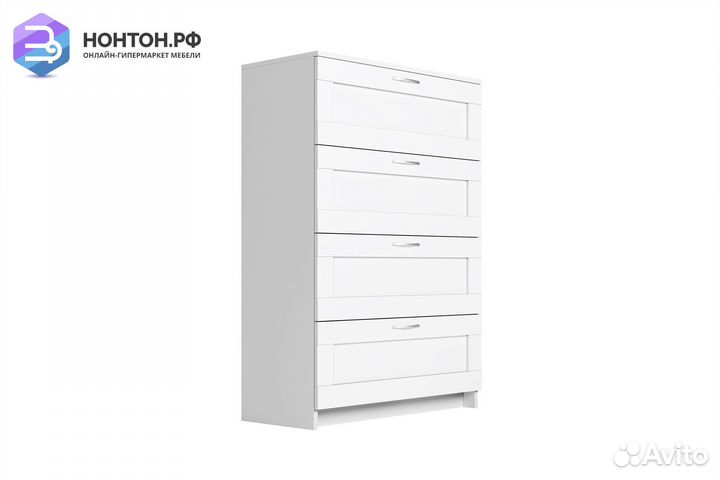 Комод Сириус белый 4 ящика