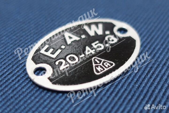 Шильда на звуковой сигнал ретро мотоцикла