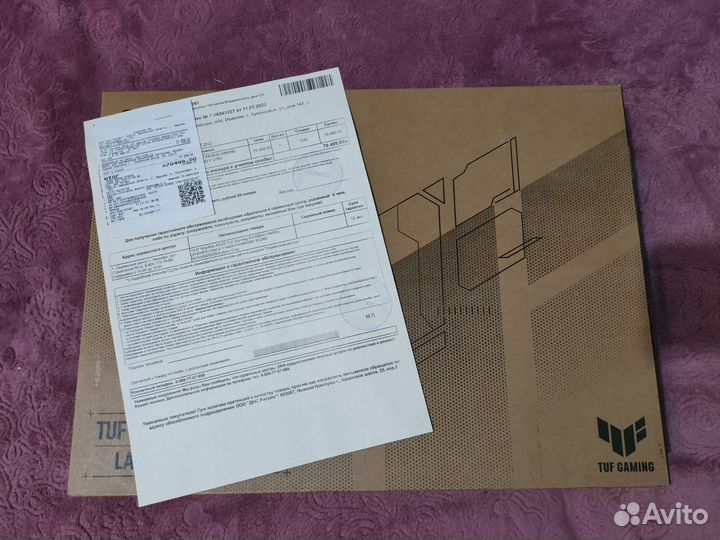 Игровой Asus TUF gaming F15 i5/3050 (на гарантии)