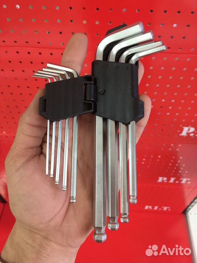 Набор шестигранников с шаром 9 пр. 2,0 - 5-10 мм