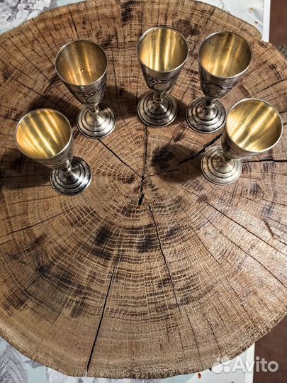 Серебряные рюмки кубачи