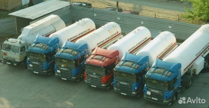 Заправка газгольдера пропан/бутан