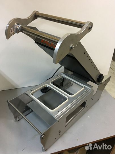 Запайщик лотков с едой с газом и встроен. обрезкой