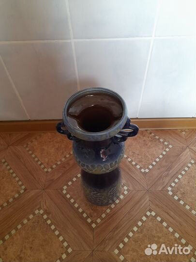 Фарфоровая напольная ваза высотой 36,5 см СССР