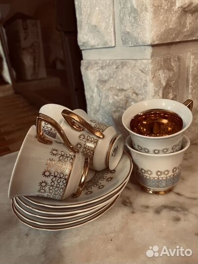 Винтаж: фарфор, позолота, Чехословакия, Раритет
