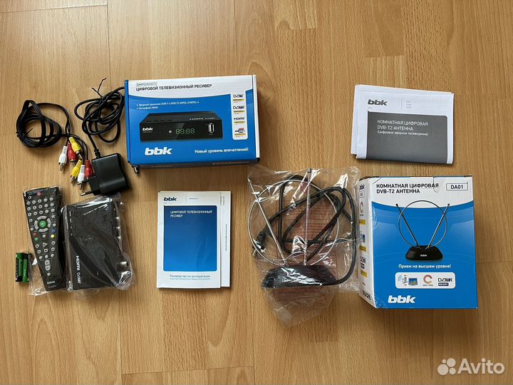 Комплект приставка dvb t2 плюс антена