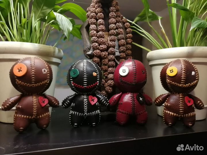 Игрушка Кукла Вуду Мягкая из кожи