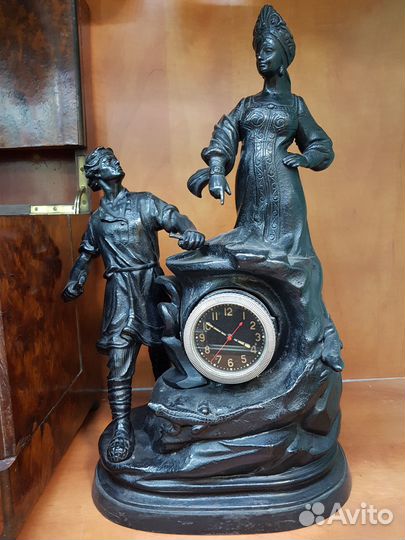 Часы Хозяйка медной горы Касли. Чугун