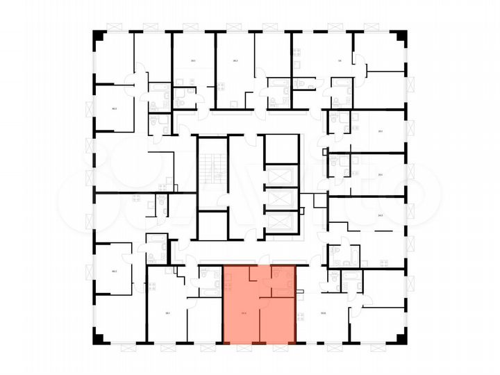 1-к. квартира, 34,4 м², 13/24 эт.