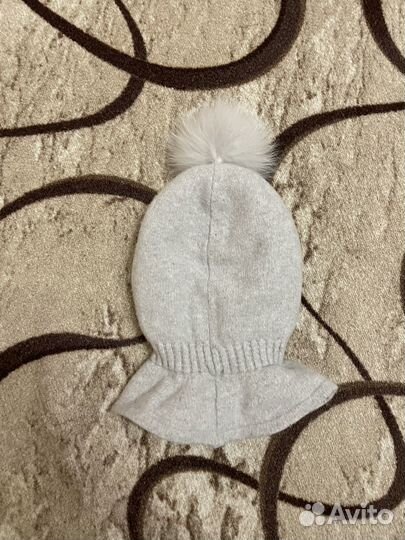 Зимняя шапка шлем для девочки