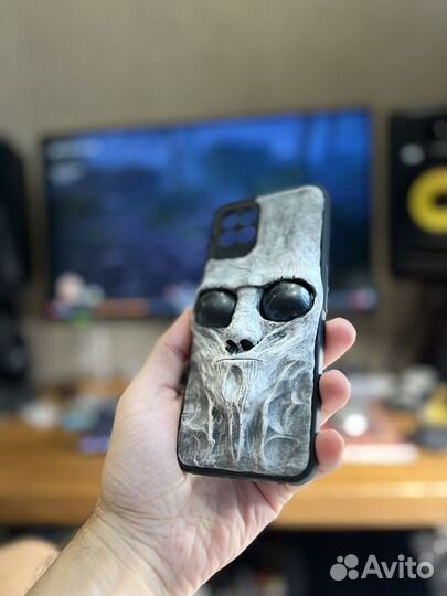 Чехрл для iPhone 14 peo max ручная работа