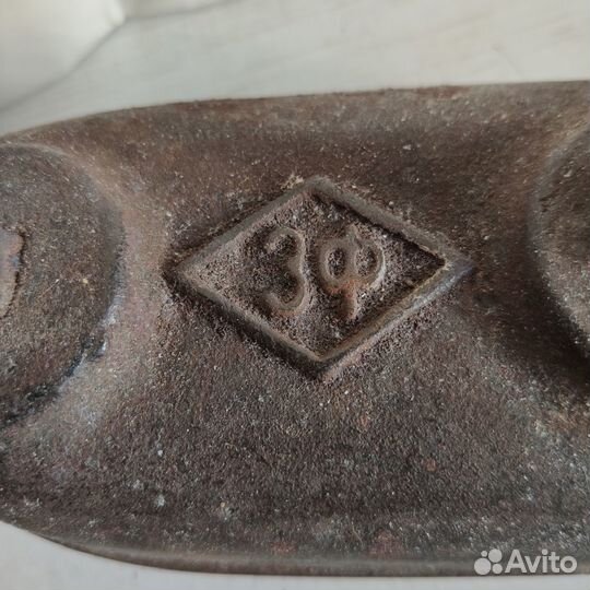 Старинный жаровой утюг - манжетник зф