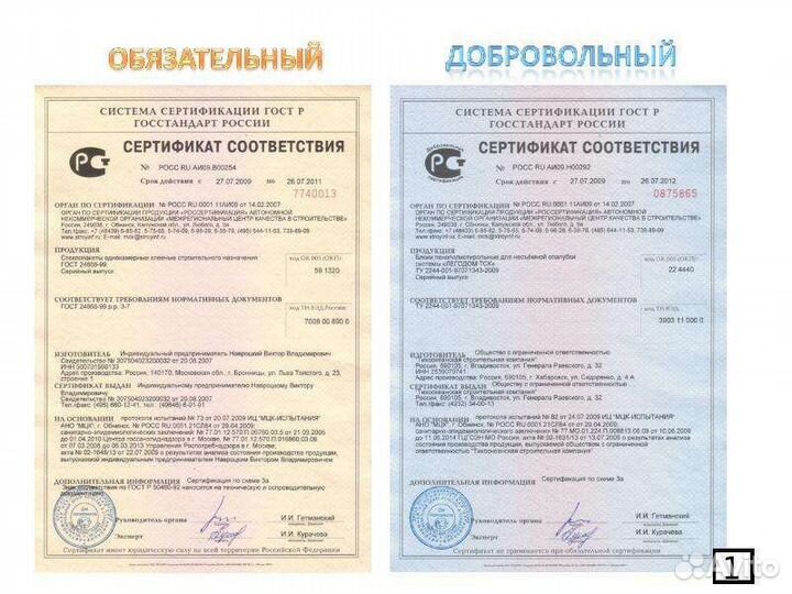 Сертификация, декларация и отказное письмо