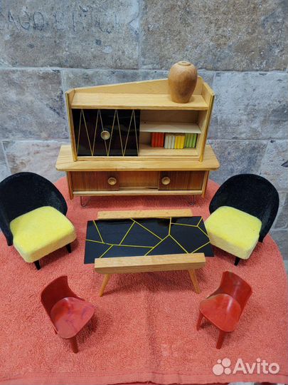 Кукольная мебель и посуда СССР