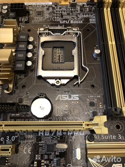 Материнская плата asus h87m pro