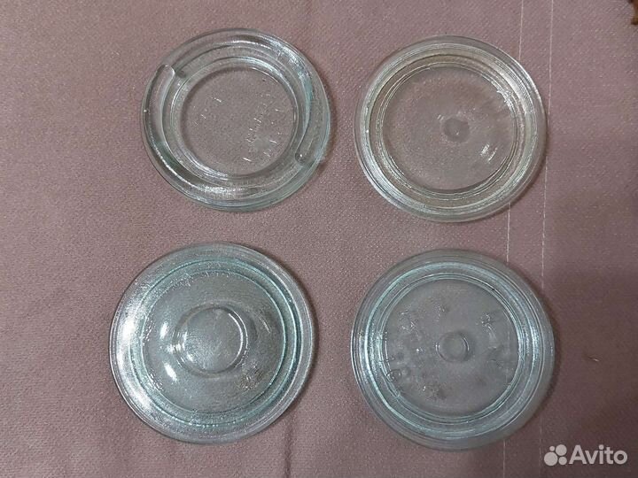 Крышки стеклянные СССР для банок
