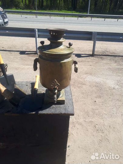 Самовар на дровах старинный