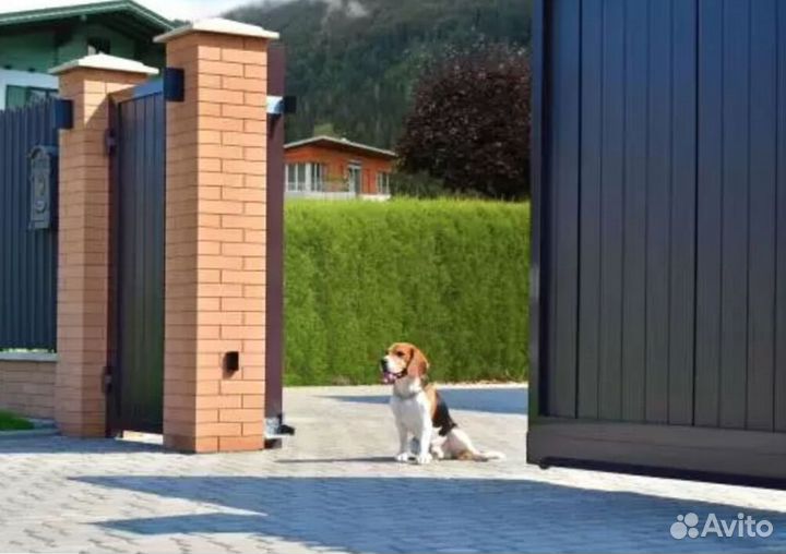 Откатные ворота с установкой