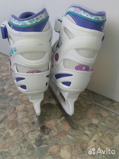 Коньки раздвижные для девочки 31-36