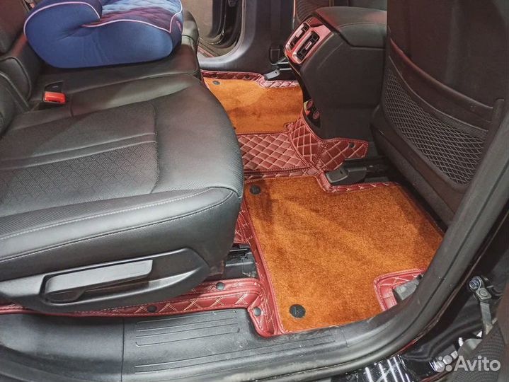 Автомобильные коврики из экокожи