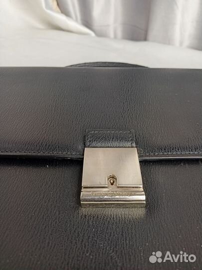Мужской кожаный портфель Zegna, оригинал