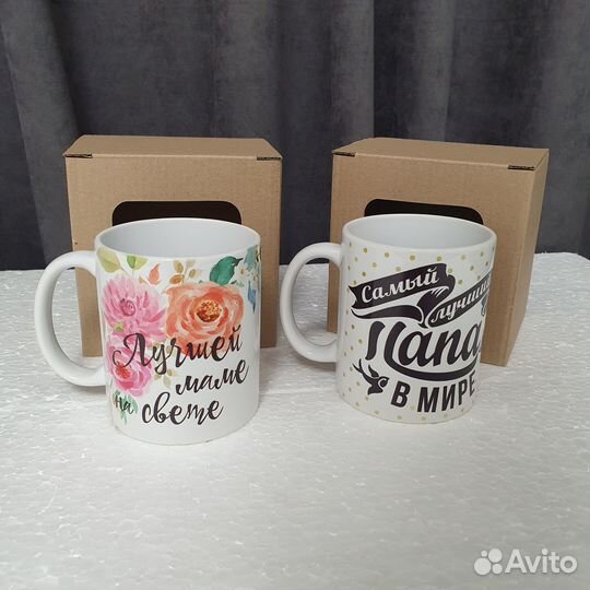 Кружка для мамы/ для папы + коробочка