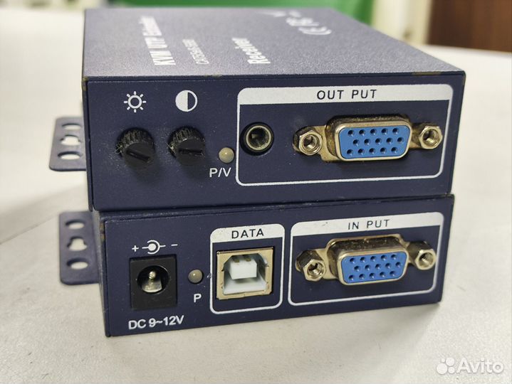 KVM удлинитель VGA и USB Qtech QVC-VU100