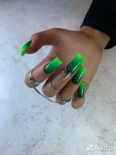 Маникюр гель лак, наращивание ногтей