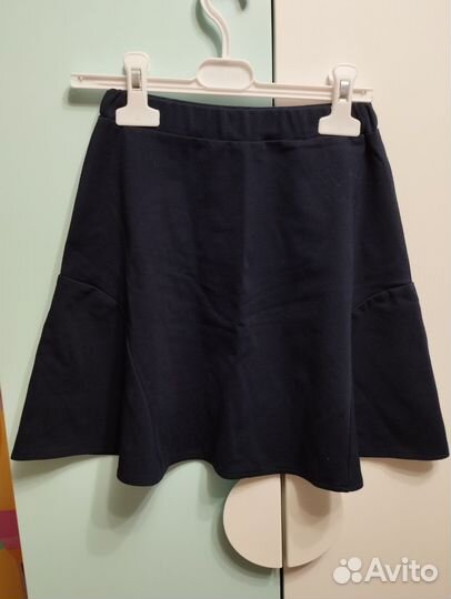 Юбка школьная синяя