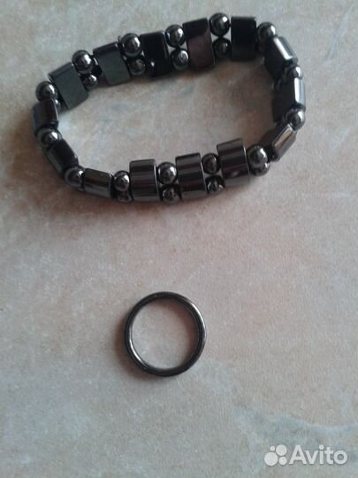 Набор из гематита 5 предметов (новый)