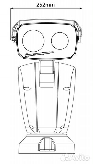 IP-камера поворотная 48-х оптический зум PTZ