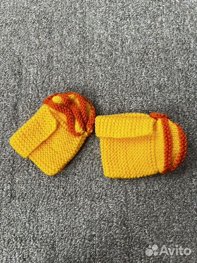 Пинетки вязаные детские