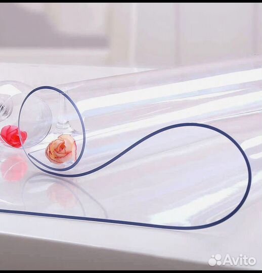 Гибкое/мягкое стекло, силиконовая скатерть