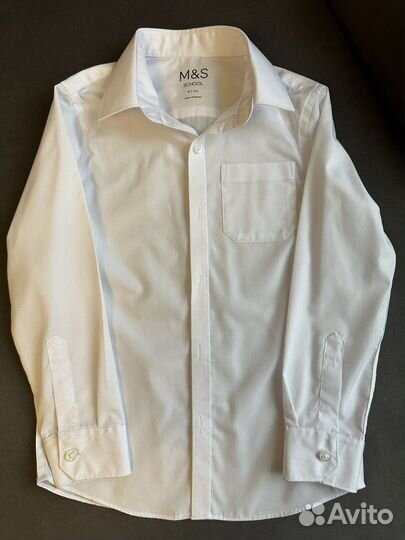 Рубашка m&s для мальчика 6-7