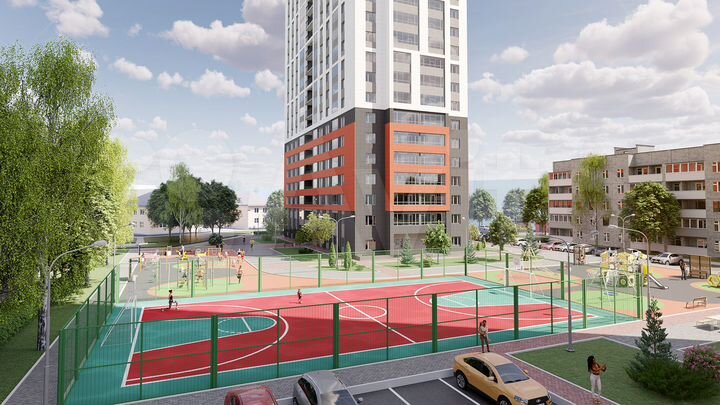 2-к. квартира, 55,4 м², 24/26 эт.