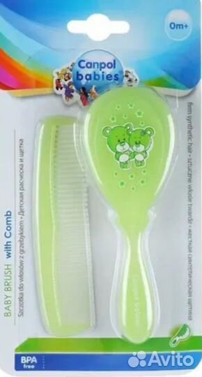 Набор щетка и расческа для детей Canpol babies 0+