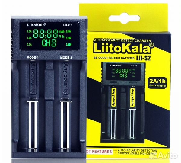 Зарядные устройства Liitokala Lii100c, 402, S2