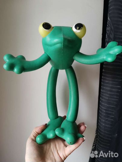 Игрушки крокодил резиновые СССР лягушка дутыш