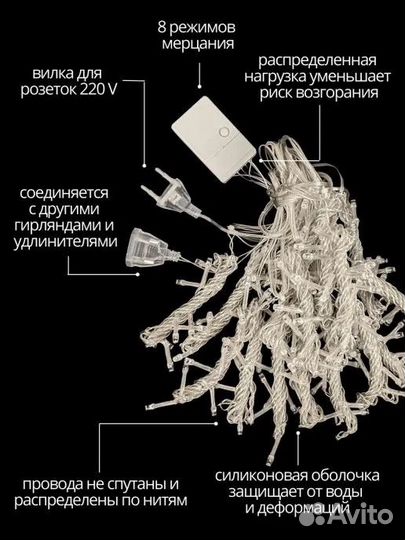 Гирлянда - штора