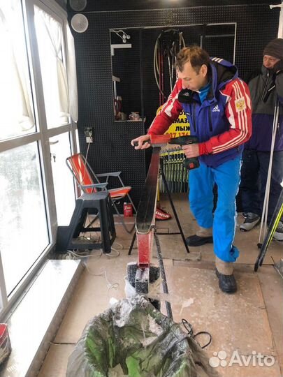 Подготовка смазка лыж тренер