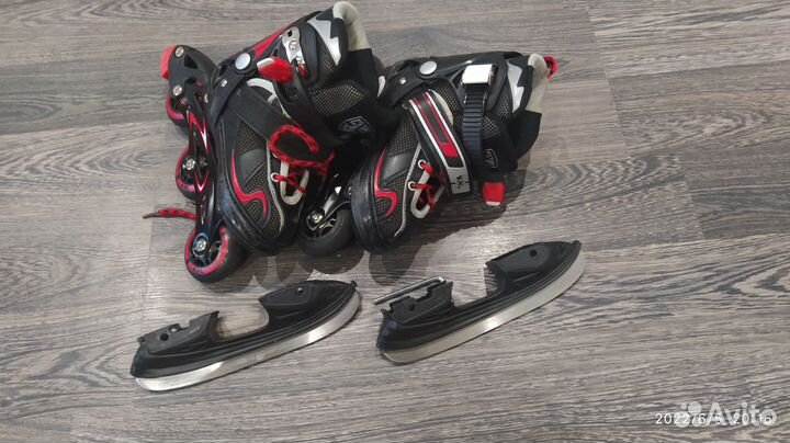 Коньки ролики 2 в 1