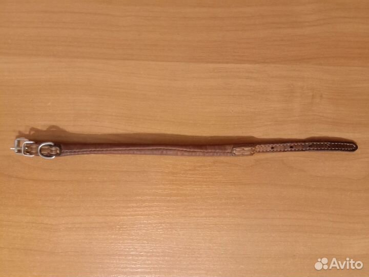 Ошейник кожаный круглый