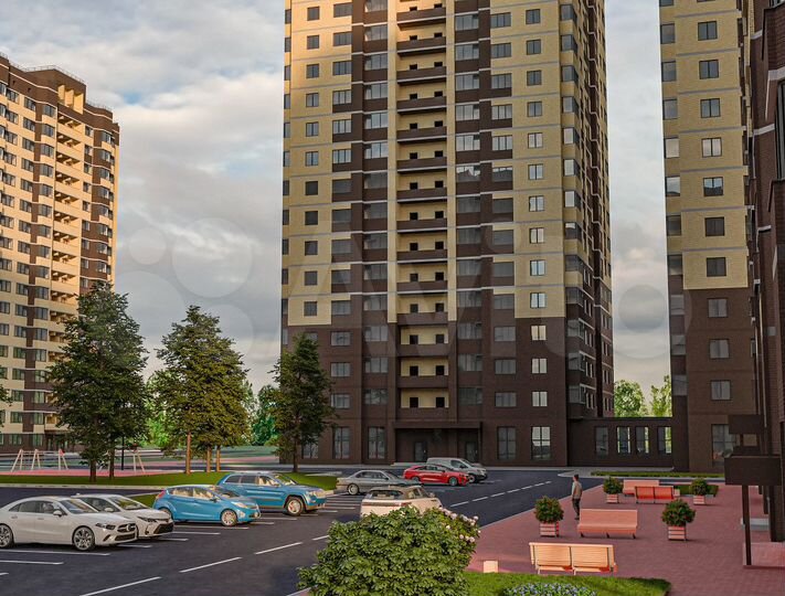 2-к. квартира, 60 м², 9/19 эт.