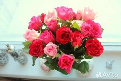 Цветы розы букет